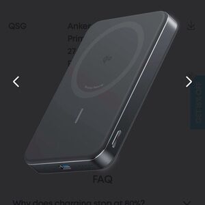 Anker MagGo Power Bank (10K, Slim), new no box no cord